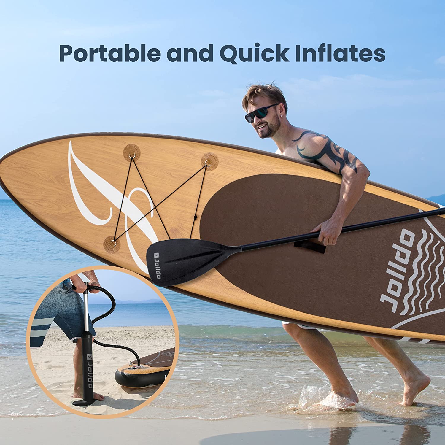 Jolldo 10'6"  Inflatable Paddle Board SUP
