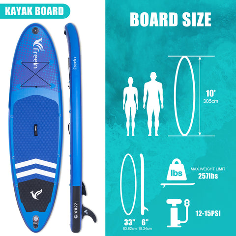 Freein 10' Inflatable All Around SUP