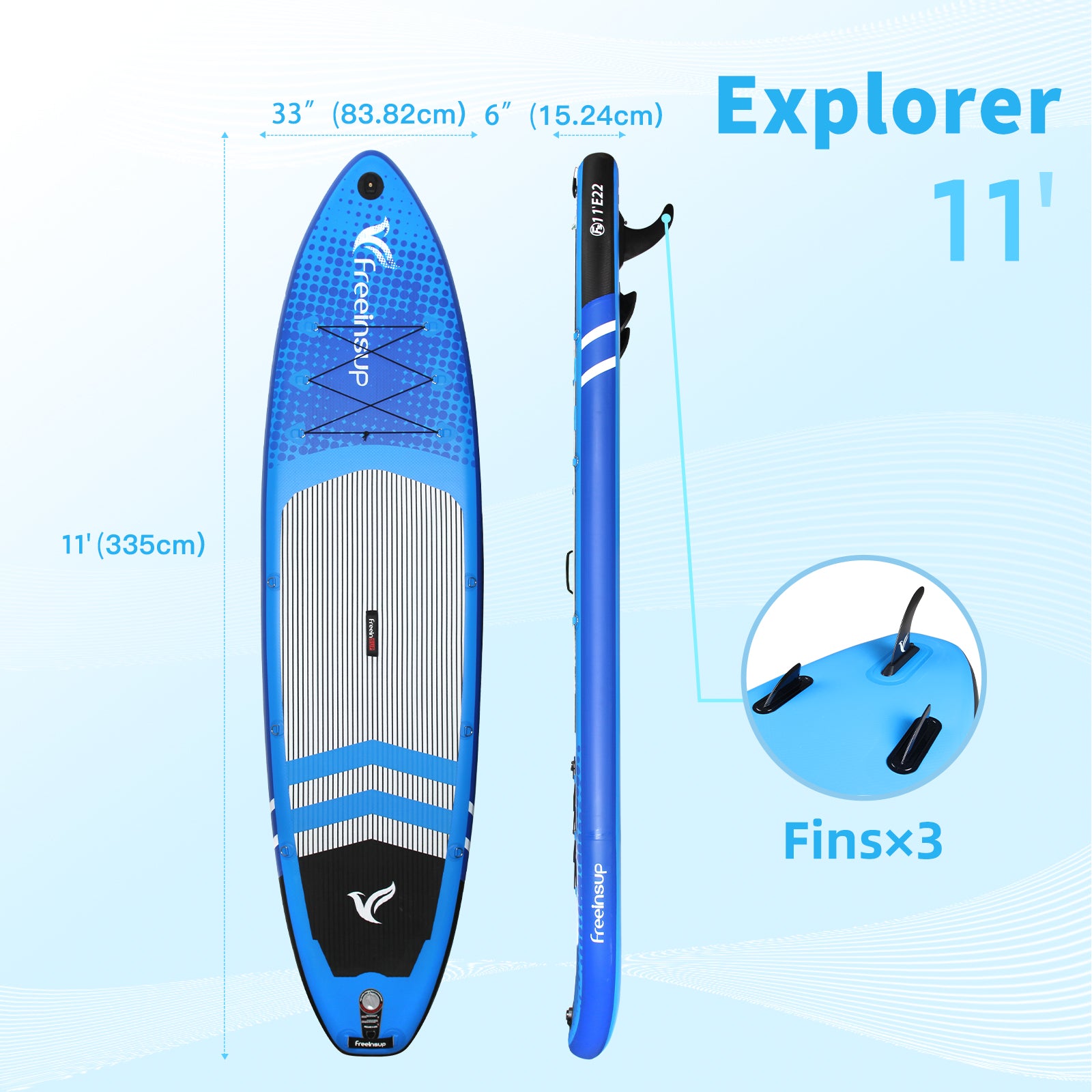 Freein 11' Inflatable Explorer SUP Pro