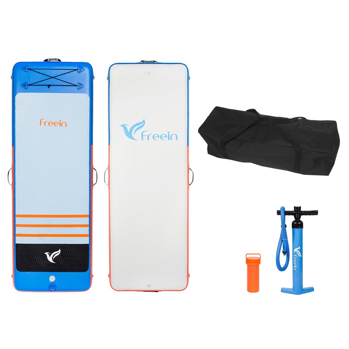 Freein Floating Exercise Mat | 8'2'' Inflatable Floating Yoga Mat | Air ...